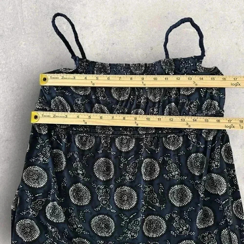 Max Studio dress Size Medium blue bandana print short sleeveless - Picture 7 of 11